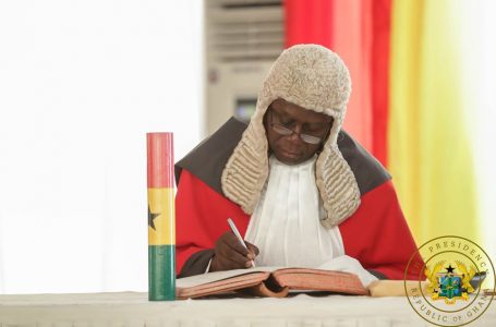 Anin Yeboah sworn in as 14th Chief Justice