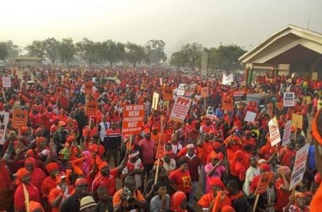 Thousands hit the streets of the Tamale to protest against ”new voters’’ register by the E C.