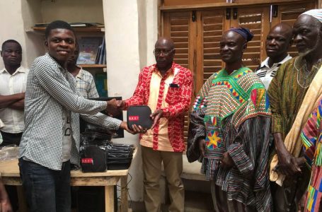 Ghanaian Tech Companies donates to Library in Bunbong