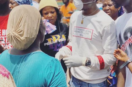 Maccasio, ’69 BOSS’ gives away hand sanitizers