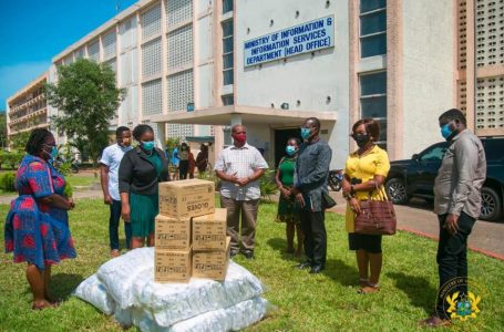 Government of Ghana donates locally manufactured PPEs to Media