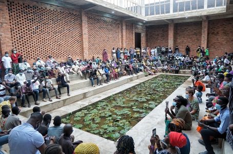 Speaking with Sarah Dorgbadzi (Wife of Agyeman Ossei) and other guests