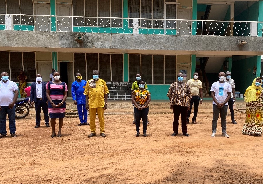 WaterAid Team with Key Staff from the Nanumba North Municipal, Health Directorate and Project Local Partners during the start-up meeting.
